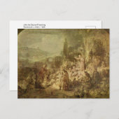 John the Baptist Preaching by Rembrandt Postcard Postkarte (Vorne/Hinten)