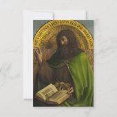 John the Baptist, The Gent Altarpiece von van Eyck Dankeskarte (Vorderseite)