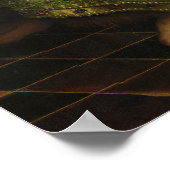 John the Baptist, The Gent Altarpiece von van Eyck Poster (Ecke)