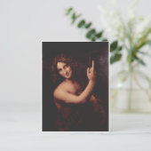 John the Baptist von Leonardo Da Vinci c. 1513-151 Postkarte (Stehend Vorderseite)