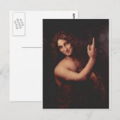 John the Baptist von Leonardo Da Vinci c. 1513-151 Postkarte (Vorne/Hinten)