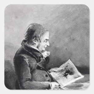 John Thomas Smith   Joseph Mallord William Turner Quadratischer Aufkleber
