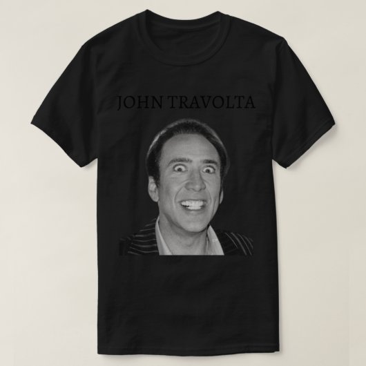 john travolta nicolas cage Shirt FUNNY MEME (Design vorne)