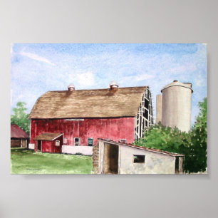 John Trescher Barn-Poster Poster