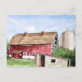 John Trescher Barn - Postkarte