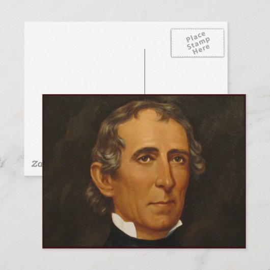 John Tyler 10. Postkarte (Vorne/Hinten)
