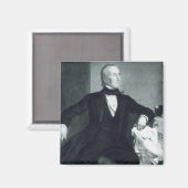 John Tyler, 10. Präsident der Vereinigten Staaten  Magnet (Vorderseite/Rückseite)