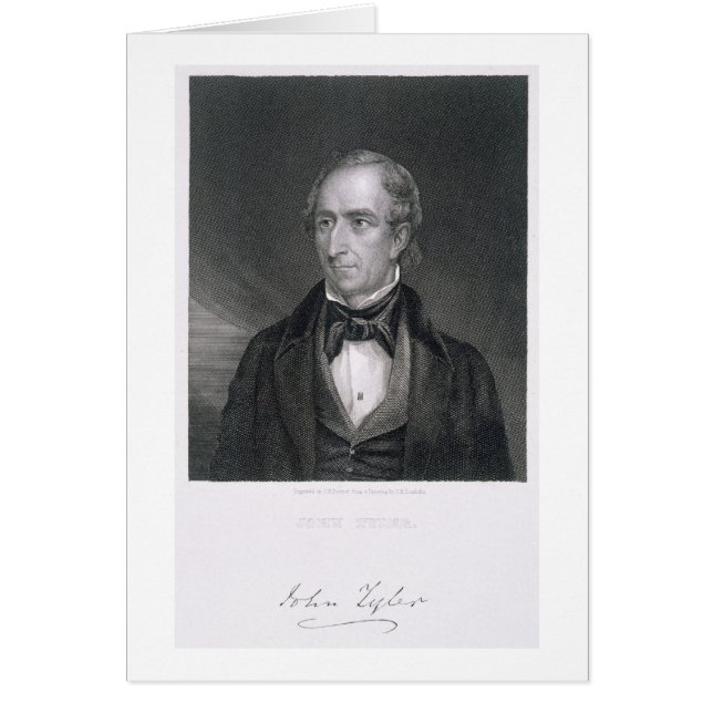 John Tyler, eingraviert von John B. Forrest (1814- (Vorne)