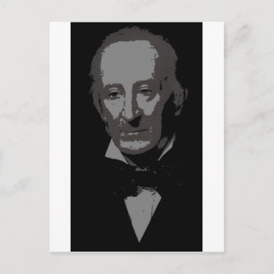 John Tyler Silhouette Postkarte