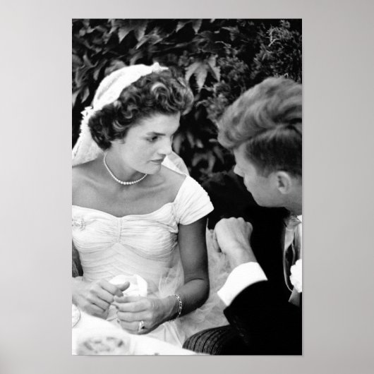 John und Jackie Kennedy bei ihrer Hochzeit - 1953 Poster (Vorne)