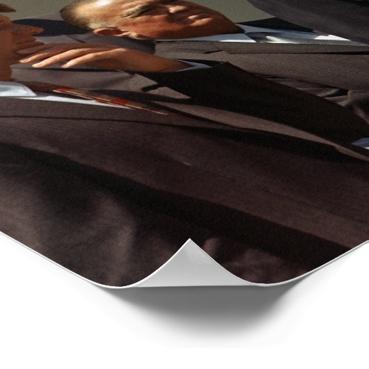 John und Robert Kennedy mit J. Edgar Hoover Poster (Ecke)