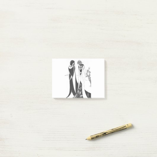 John und Salome, durch Aubrey Beardsley. HD Post-it Klebezettel (Auf Schreibtisch)