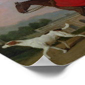 John und Sophia Musters fahren in Colwick Hall Poster (Ecke)