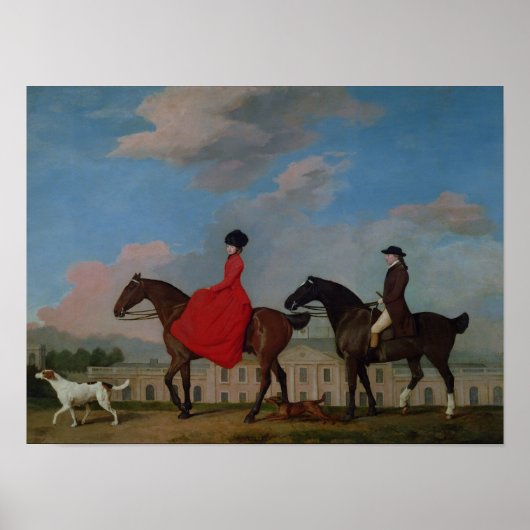 John und Sophia Musters fahren in Colwick Hall Poster (Vorne)