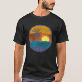 John USVI erschüttert Abgeblendetes Retro Sunset T-Shirt (Vorderseite)