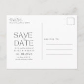 John USVI Hochzeit in Urlaubsort Save the Date Ankündigungspostkarte (Rückseite)