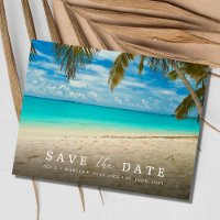 John USVI Hochzeit in Urlaubsort Save the Date