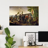 John Vanderlyn Landing of Columbus Poster (Heimbüro)