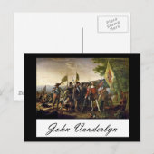 John Vanderlyn Landing of Columbus Postkarte (Vorne/Hinten)