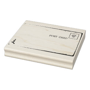 John Vintag Post Card Rubber Art Briefmarke Gummistempel