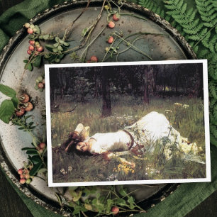 John W. Waterhouse Das Schicksal von Ophelia Postkarte