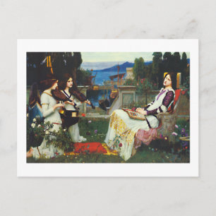 John W Waterhouse - Saint Cecilia (1895) Postkarte