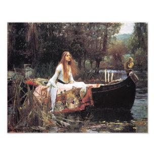 John Waterhouse 1888 "Die Dame von Shallot" Fotodruck