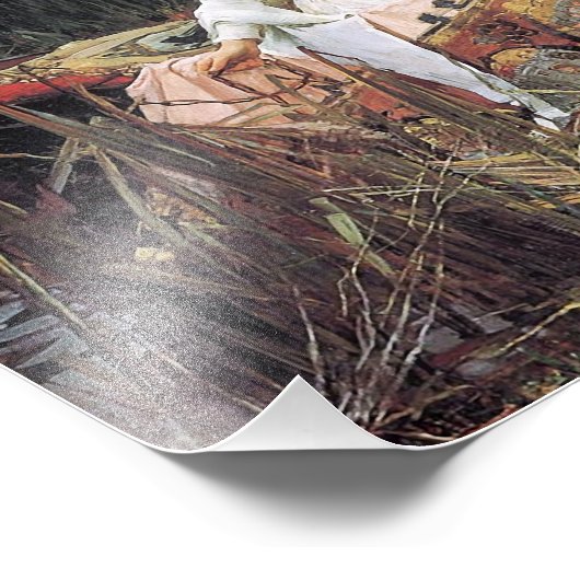 John Waterhouse 1888 "The Lady of Shallot" Fotodruck (Ecke)