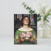 John Waterhouse - Gather Ye Rosenknospe Postkarte (Stehend Vorderseite)