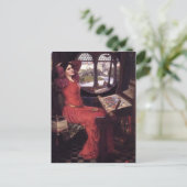 John Waterhouse - Lady of Shalott Postkarte (Stehend Vorderseite)