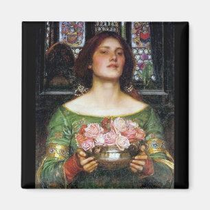 John Waterhouse - Pflückt Rosenknospen Magnet