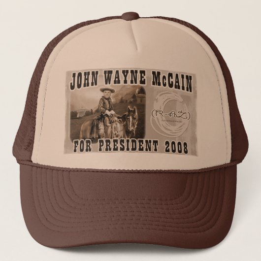 John Wayne McCain '08 Truckerkappe (Vorderseite)