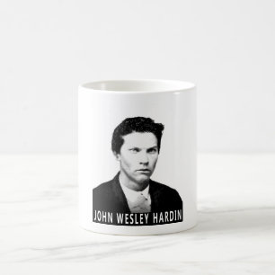 JOHN WESLEY HARDIN OUTLAW GETRÄNKUNG AUSSENSIL KAFFEETASSE