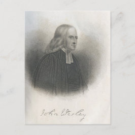 John Wesley Methodist Gründer Postkarte