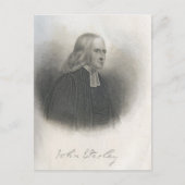 John Wesley Methodist Gründer Postkarte (Vorderseite)