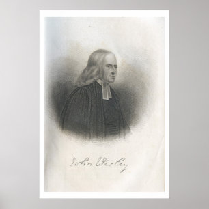 John Wesley-Plakat Poster