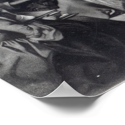 John Wesley preaching Poster (Ecke)