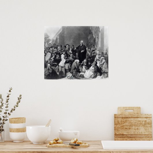 John Wesley preaching Poster (Küche)