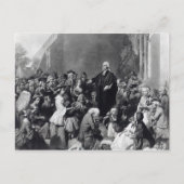 John Wesley preaching Postkarte (Vorderseite)