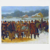 John Whetten Ehninger Truthahnschießen 1879 Fleecedecke (Vorderseite (Horizontal))