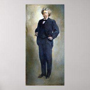 John White Alexander Samuel L. Clemens Mark Twain Poster