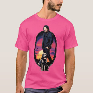 John Wick und sein Trusty Dog Sunset Movie T-Shirt