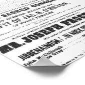 John Wilkes Booth Playbill Poster (Ecke)