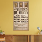 John Wilkes Booth Wollte Plakat Abe lincoln Mord Leinwanddruck (Insitu (Wohnzimmer))