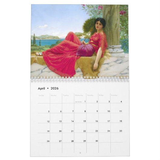 John William Godward Art Calendar Kalender (Apr 2026)