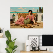 John William Godward: Das stille Tier Poster (Heimbüro)