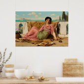 John William Godward: Das stille Tier Poster (Küche)