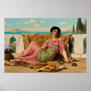 John William Godward: Das stille Tier Poster