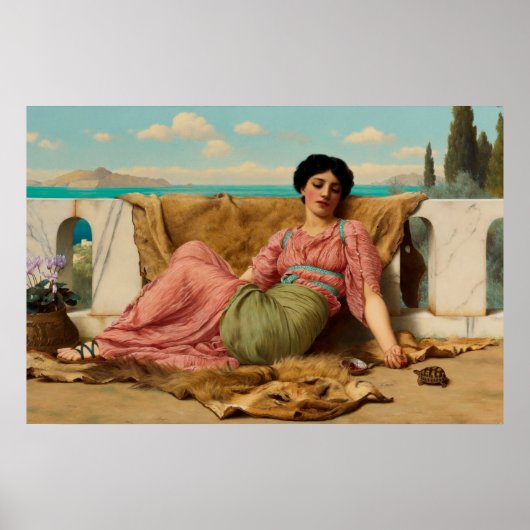 John William Godward: Das stille Tier Poster (Vorne)