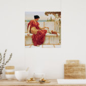 John William Godward - Der Favorit Poster (Küche)